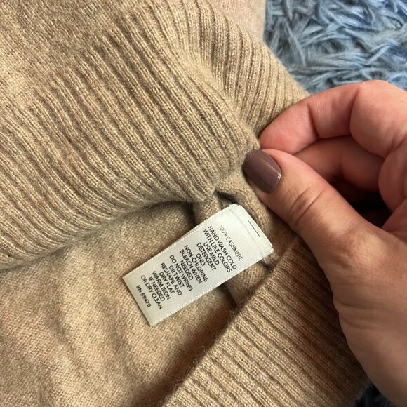 Gianni Marcelo Camel Beige 100% Cashmere Sweater - Picture 4 of 6